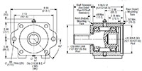 SAE C-C Overhung Load Adapters with Heavy-Duty Tapered Bearing - 2