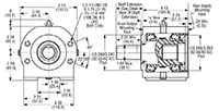 SAE A 4 Bolt Flange Overhung Load Adapters with Heavy-Duty Tapered Bearing - 2