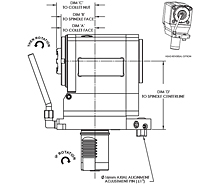 MAZAK Nexus Quick Turn QTN100-II M (MS-MY-MSY) Series Right-Angle (Horizontal) 50 Millimeter (mm) Dimension A Live Tool Holder (DT10211400111) - 2