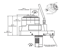 MAZAK Nexus Quick Turn QTN100-II M (MS-MY-MSY) Series Straight-Offset (Vertical) 102 Millimeter (mm) Dimension A Live Tool Holder (DT10111400111) - 2