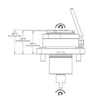 DMG MORI NL1500-4000/NT4200-5400/NZ 2500-4000 Series 62 Millimeter (mm) Dimension A and 1:1 Ratio Outside Diameter (OD) Rotary Tool Machine Spindle (DT10611402711) - 2