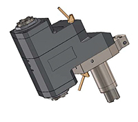 OKUMA Captain L370MW Series Straight-Offset (Face-Both) 153 Millimeter (mm) Dimension A and 1:1 Ratio Live Tool Holder (DT10711402811)