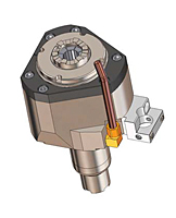 OKUMA Captain L370M and L370MW Series Straight (Face) 63 Millimeter (mm) Dimension A and 1:1 Ratio Live Tool Holder (DT10611402811)