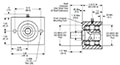 Mini Series 2 Bolt Overhung Load Adapters with Standard Duty Ball Bearing - 2