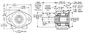 SAE A 2 Bolt Flange Overhung Load Adapters with Standard Duty Ball Bearing - 2