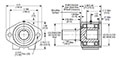 SAE A 2 Bolt Flange Overhung Load Adapters with Heavy-Duty Ball Bearing - 2