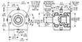 SAE A 4 Bolt Flange Overhung Load Adapters with Heavy-Duty Tapered Bearing - 2