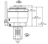 MAZAK Hyper Quadrex HQR100MSY and HQR150MSY Series Straight (Vertical) 64 Millimeter (mm) Dimension A Live Tool Holder (DT10611400311) - 2