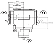 OKUMA Space Turn LB2000, LB2500, and LB3000 EX Series Right-Angle Dual Head (Face-Both) 87 Millimeter (mm) Dimension C Live Tool Holder (DT10511403311) - 2