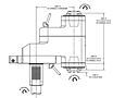 OKUMA Captain L370MW Series Straight-Offset (Face-Both) 153 Millimeter (mm) Dimension A and 1:1 Ratio Live Tool Holder (DT10711402811) - 2