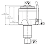 OKUMA Captain L370M and L370MW Series Straight (Face) 63 Millimeter (mm) Dimension A and 1:1 Ratio Live Tool Holder (DT10611402811) - 2